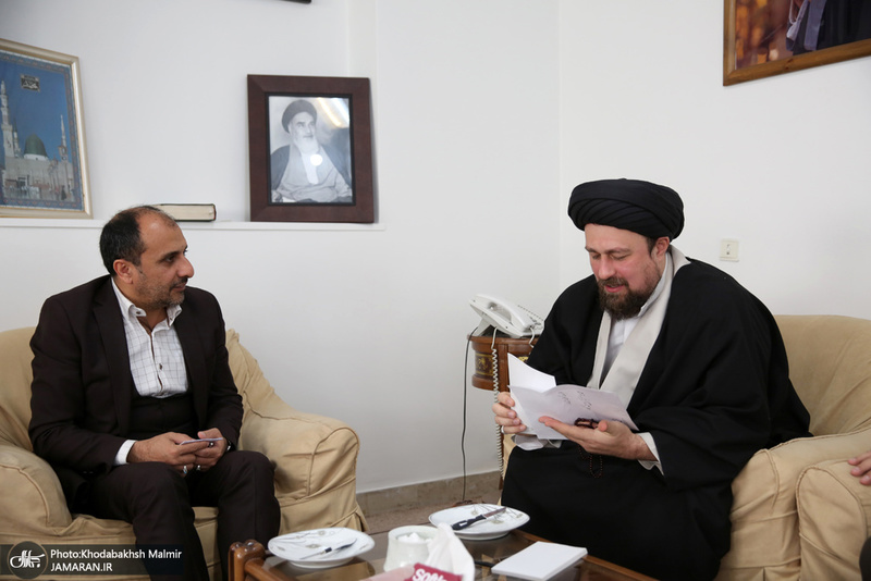 دیدار جمعی از هیئت موسس حزب راه ملت با سید حسن خمینی