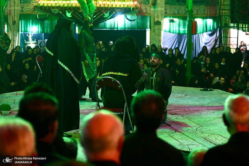 مراسم روز تاسوعاى حسينی در تکیه بزرگ تجریش