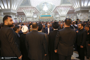 مراسم تشییع نوه حجت الاسلام والمسلمین علیخانی در حرم مطهر امام خمینی (س)