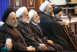 دیدار شورای هماهنگی هیات های مذهبی مهاجرین افغانستانی با سید حسن خمینی