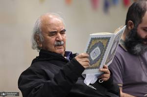 مراسم بزرگداشت همسر شهید مطهری در دانشگاه تهران - شفیعی کدکنی