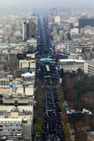 تصاویر هوایی راهپیمایی مردم تهران