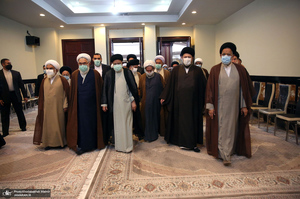 حاشیه تجدید میثاق هیأت رئیسه و اعضای مجلس خبرگان رهبری با آرمان های امام خمینی(س)