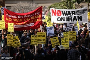 تظاهرات در محکومیت ترور حاج قاسم سلیمانی در شهرهای مختلف آمریکا