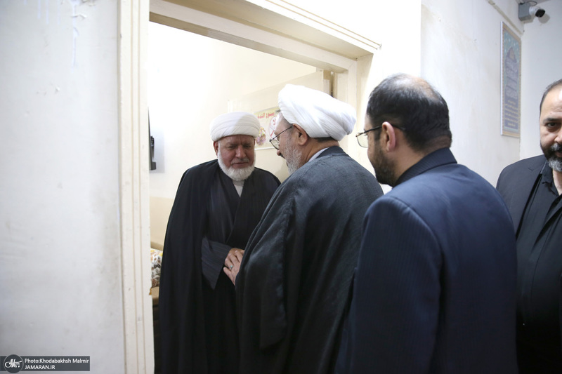 دیدار علی کمساری با شیخ ابوخوله رئیس مدرسه امام خمینی و علوم اسلامی در نجف اشرف