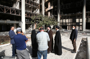 بازدید سید حسن خمینی از ساختمان شیشه ای صداوسیما