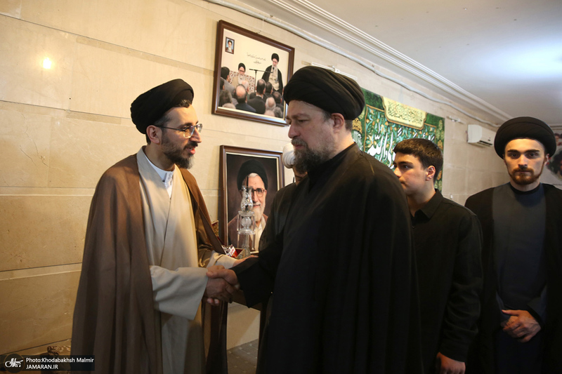 حضور سید حسن خمینی در منزل حجت الاسلام و المسلمین شهید خطیب