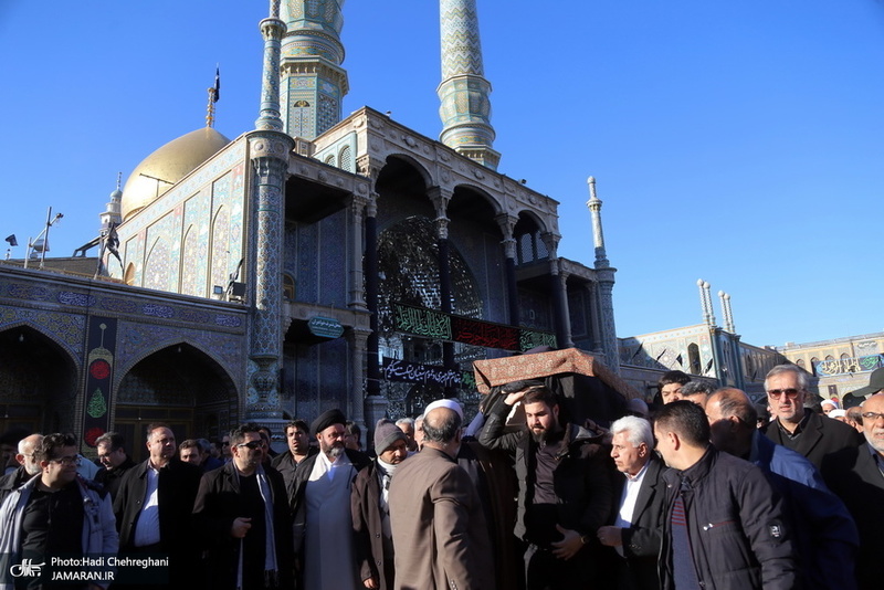 مراسم تشییع و خاکسپاری آیت الله سید هاشم رسولی محلاتی(ره) در قم