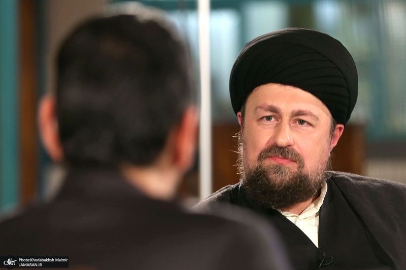 پشت صحنه برنامه تلویزیونی «صف اول» با حضور سید حسن خمینی