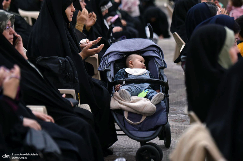 آئین هم عهدی بانوان مراکز تعالی طرح شهید آرمان علی وردی در حرم امام خمینی