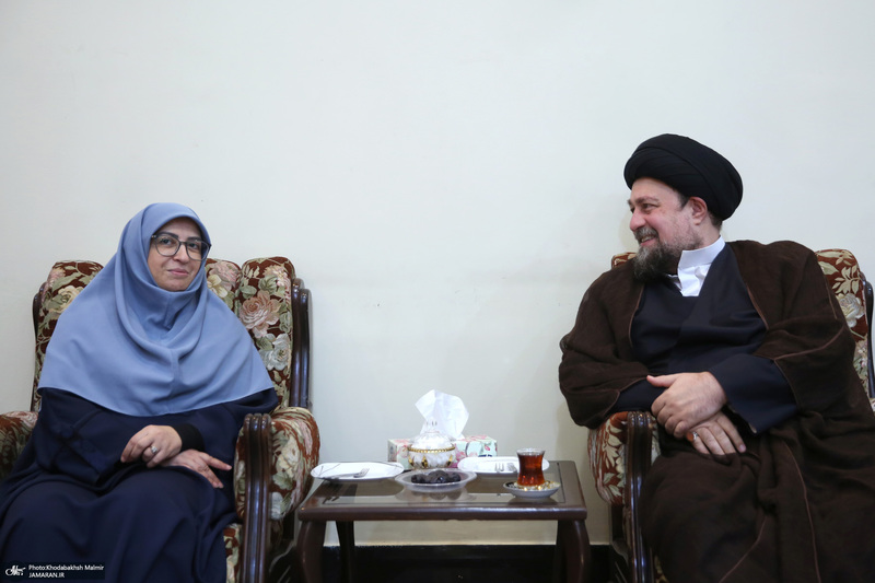 دیدار رئیس و مدیران سازمان حفاظت محیط زیست با سید حسن خمینی