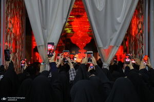 مراسم عزاداری شهادت حضرت فاطمه زهرا (س) در مسجد اعظم قم‎