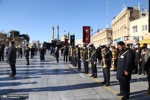 دسته عزاداری خادمان حرم کریمه اهل بیت (ع) در روز شهادت حضرت زهرا (س)‎‎