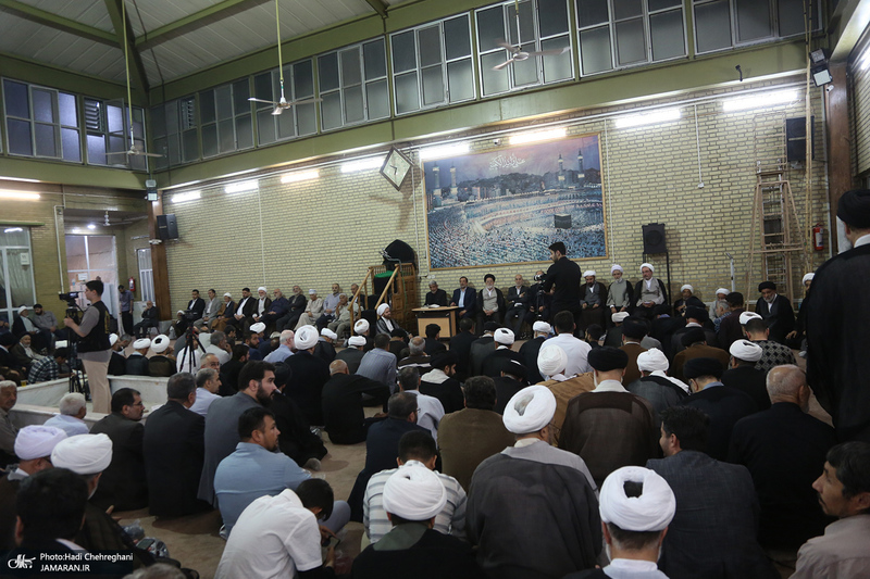 مراسم ترحیم همسر آیت الله العظمی سیستانی در قم