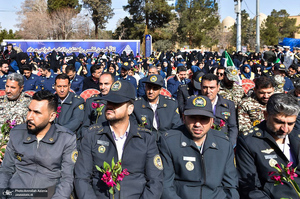 گلباران محل جلوس امام خمینی (س) در بهشت زهرا (س)