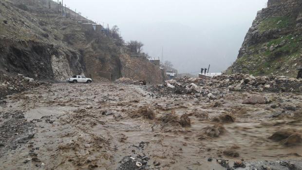 قطع برق و مسدود شدن راه 2 روستای منطقه هورامان