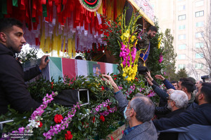 تشییع پیکر شهدای مدافع حرم در شهرک شهید محلاتی