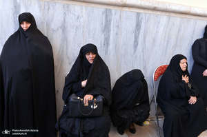 مراسم خاکسپاری پیرغلام اهل بیت(ع) حاج مصطفی طالبی در جوار حرم امام خمینی(س)