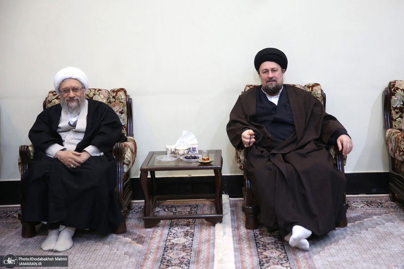 تجدید میثاق رئیس و جمعی از اعضای مجمع تشخیص مصلحت نظام با آرمان‌های امام خمینی (س)-2