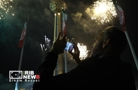 مراسم نورافشانی در برج میلاد تهران به مناسبت ۴۷ سالگی پیروزی انقلاب اسلامی (8)