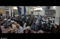 مراسم ولادت حضرت امام رضا (ع) در دفتر آیت الله العظمی صانعی (ره) + تصاویر