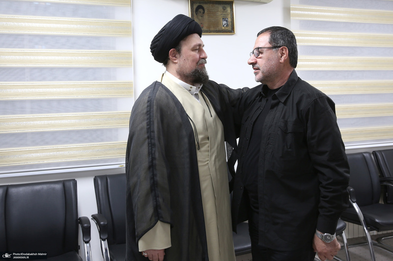 دیداری رئیس امداد و نجات حزب الله لبنان با سید حسن خمینی