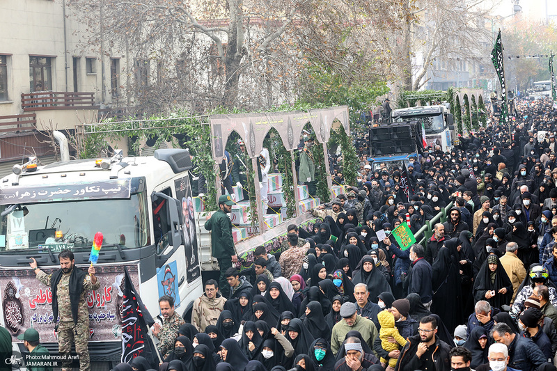 مراسم تشییع 200 شهید گمنام دفاع مقدس در تهران -2