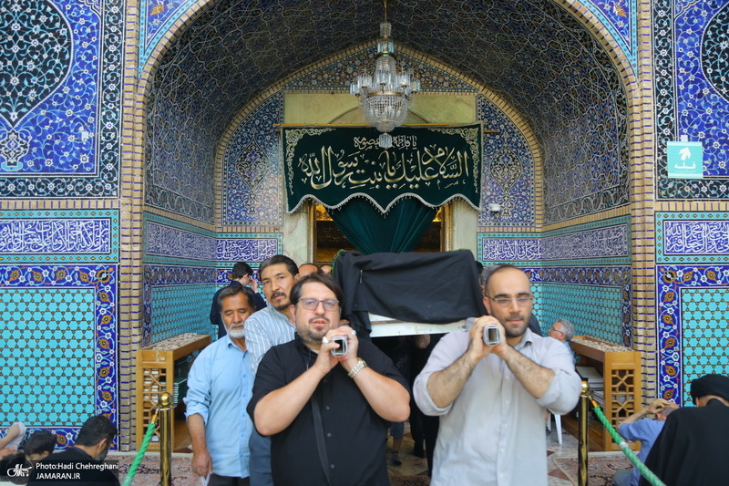 مراسم تشییع همسر مرحوم آیت الله راستی کاشانی (ره)