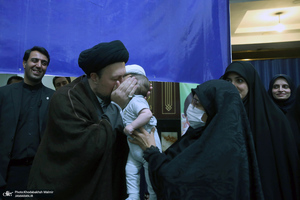 دیدار رئیس و کارکنان موسسه‎ تنظیم و نشر آثار امام خمینی با سید حسن خمینی