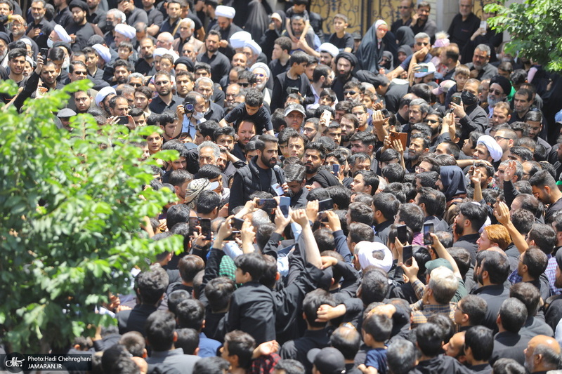 دسته عزاداری روز شهادت امام صادق (ع) با حضور آیت الله العظمی وحید خراسانی