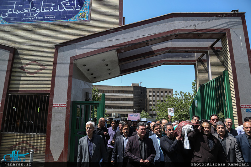 مراسم تشیع مرحوم دکتر سید محمدامین قانعی راد