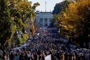 تصاویر/ جشن پیروزی «بایدن» در خیابان های آمریکا
