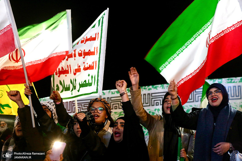 مراسم حمایت و قدردانی مردم ایران از همراهی مقاومت اسلامی یمن در نبرد با دشمن آمریکایی-صهیونی