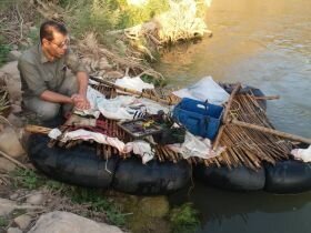 دستگیری صیاد متخلف در شهرستان چگنی  کشف ۱۱۰ قطعه ماهی