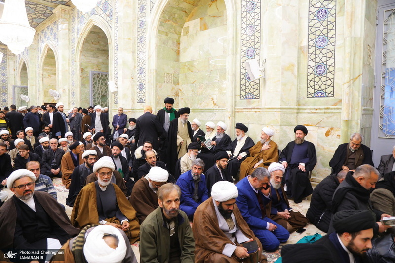 مراسم ترحیم و بزرگداشت آیت الله سید محمدعلی شیرازی در مسجد اعظم قم