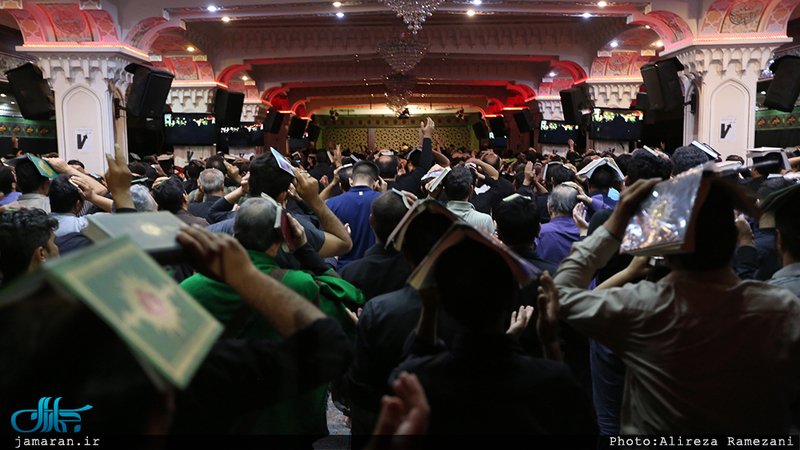 مراسم احیای شب بیست و یکم ماه مبارک رمضان در موسسه انصار الحسین(ع)