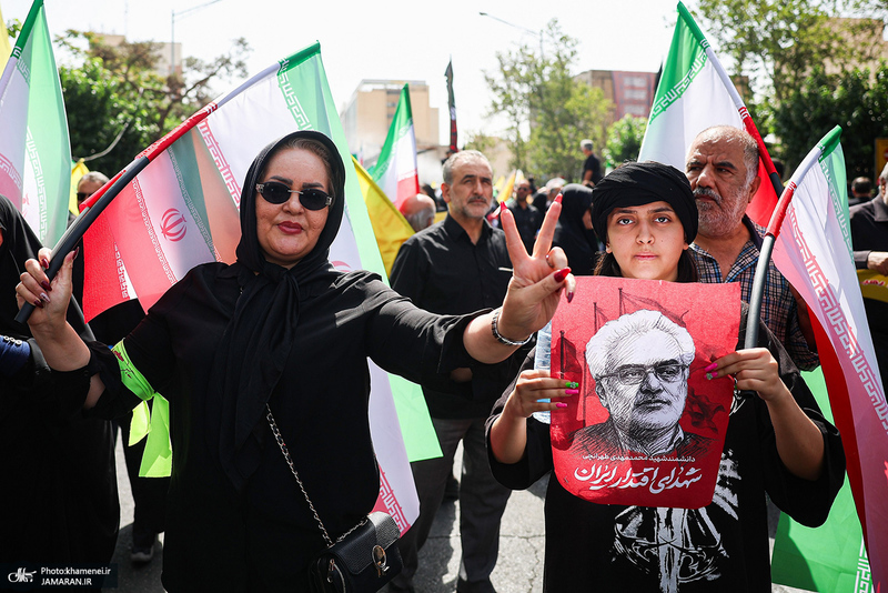 مراسم تشییع شهدای جنگ تحمیلی رژیم صهیونیستی در تهران-7