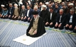 اقامه نماز به امامت رهبر انقلاب پس از دیدار دانشجویان + عکس ها
