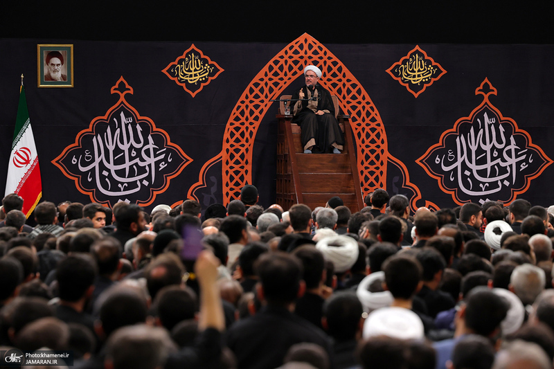 آخرین شب مراسم عزاداری محرم در حسینیه امام خمینی