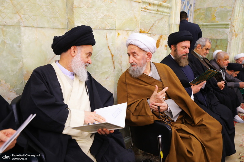 مراسم ترحیم و بزرگداشت آیت الله سید محمدعلی شیرازی در مسجد اعظم قم