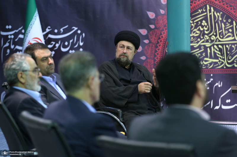 دیدار مدیرعامل بانک ملی ایران ابوالفضل نجارزاده و اعضای هیئت عامل با سید حسن خمینی