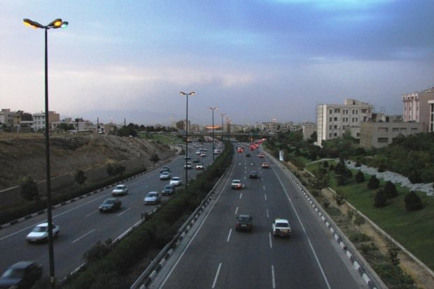 محل نشست زمین در اتوبان صیاد شیرازی ایمن سازی شد