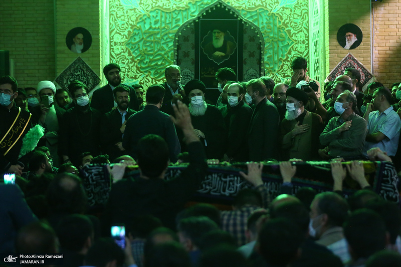 وداع با پیکر استاد فاطمی نیا (ره) در دانشگاه امام صادق (ع)