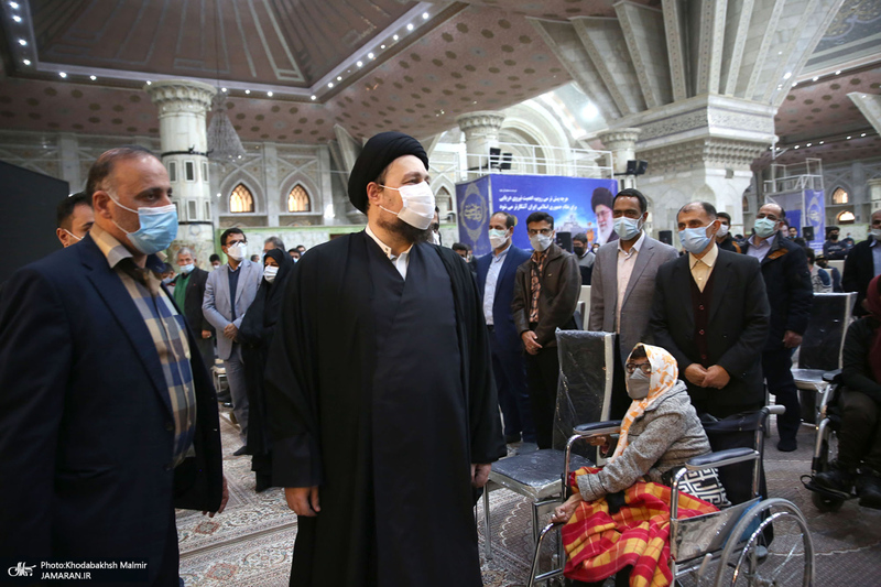 دیدار رئیس سازمان بهزیستی و جمعی از توان یابان این سازمان با سید حسن خمینی