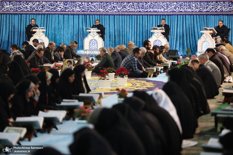 مراسم جزخوانی قرآن کریم در حرم مطهر حضرت عبدالعظیم حسنی(ع)