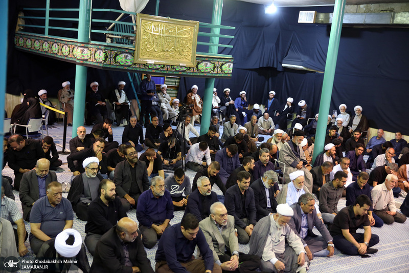 مراسم چهلمین روز در گذشت  آیت الله صانعی در حسینیه جماران  2