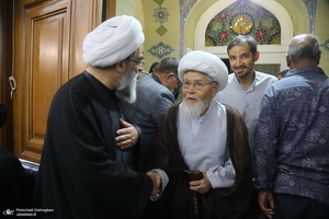 مراسم ختم مادر همسر آیت الله محمدجواد فاضل لنکرانی