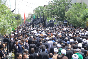 دسته عزاداری روز شهادت امام صادق (ع) با حضور آیت الله العظمی وحید خراسانی