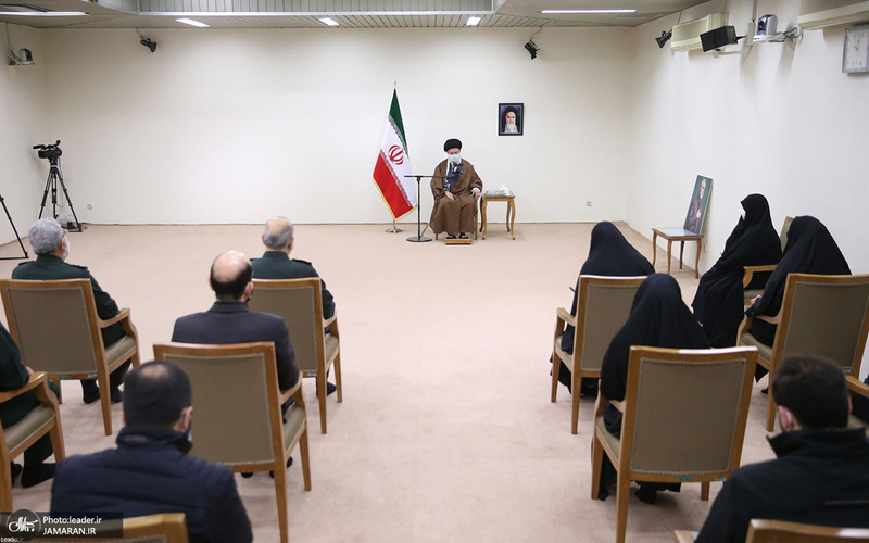 دیدار خانواده و اعضای ستاد بزرگداشت شهید حاج قاسم سلیمانی با رهبر معظم انقلاب