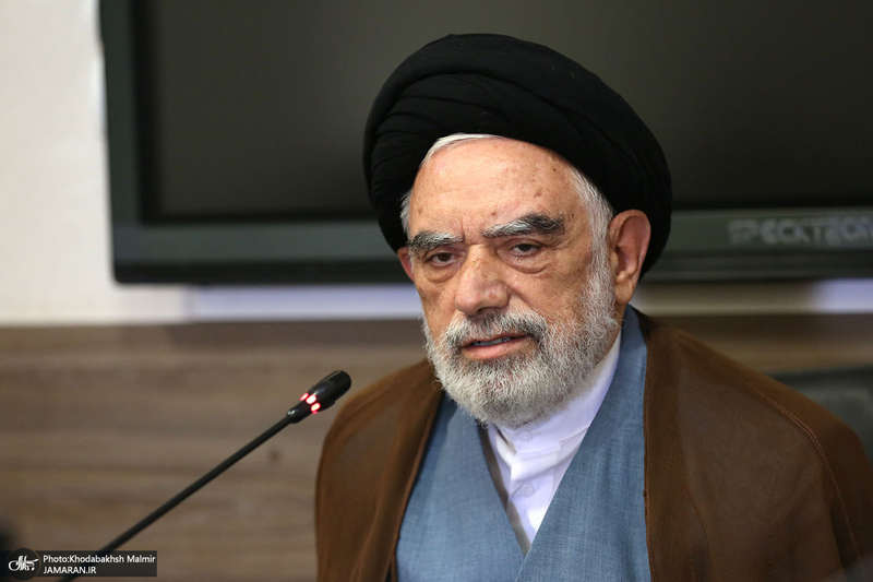 دیدار سرپرست موسسه تنظیم و نشر آثار امام خمینی(س) با مدیر حوزه علمیه خراسان / سید مصباح عاملی